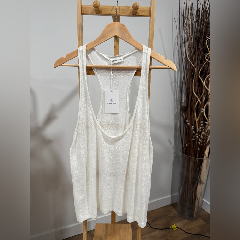 Anine Bing White Knit Top